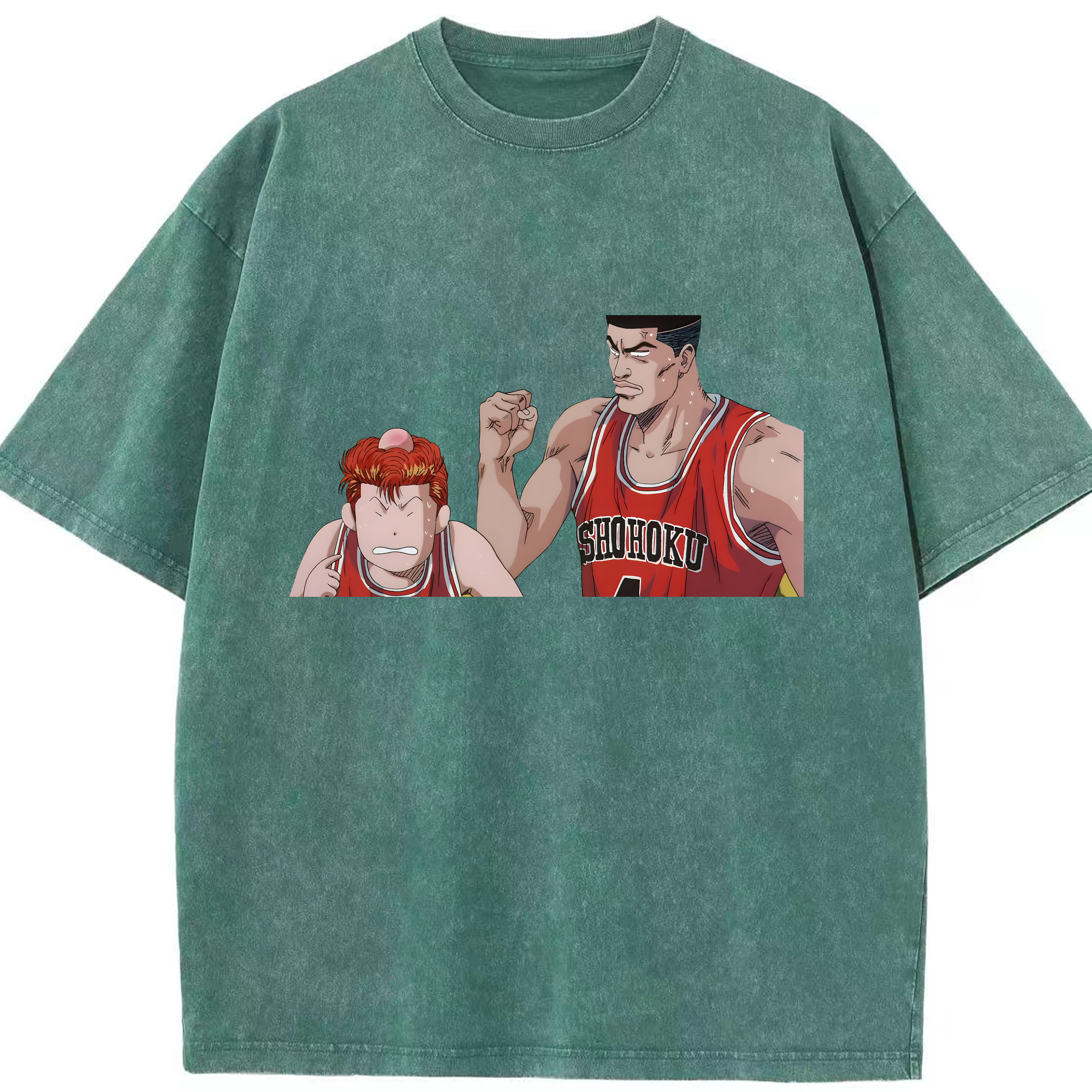 （画像用） SLAM DUNK／スラムダンク 綿100% ヴィンテージ風 半袖Tシャツ（フロントプリント）